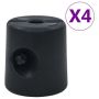 vidaXL Баластни тежести за шатра, 4 бр, PE, черни（SKU:47689, снимка 1 - Други стоки за дома - 45303035
