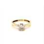 Златен дамски пръстен 2,32гр. размер:54 14кр. проба:585 модел:23573-1, снимка 1 - Пръстени - 45408362
