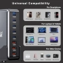 600W GaN USB-C зарядно устройство 8-портова бърза зарядна станция - Мултипорт, снимка 7