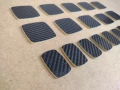 Пластмасови плочки с карбоново покритие - въглеродни влакна, 18 броя, снимка 5
