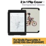 Калъф + протектор за Kindle Paperwhite 2018 (10th Gen) - Flower Wheel, снимка 2