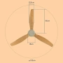 Таванен вентилатор с LED светлина -50% отстъпка - Brizy Bright Ceiling Fan, снимка 5