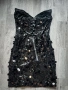 Нова къса черна рокля с корсет, снимка 3