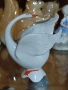 порцеланова фигура лебед Румъния , снимка 1