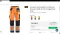 Snickers 6230 Allround Work Craftsman Trousers Hi-Vis Orange размер 54 / XL работен панталон W4-238, снимка 2