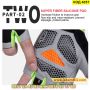 Еластични ръкавици без пръсти за колоездене и други видове спорт в сив цвят - КОД 4057, снимка 5