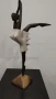 Прекрасна статуетка на балерина от дърво. , снимка 3