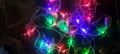 Многоцветни коледни LED лампички с цветя с щепсел  - Многоцветни, дължина - 5м ,28бр лампички.С мног, снимка 7