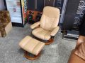 Ekornes Stressless Скандинавско Релакс Кресло Със Табуретка , снимка 3