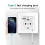 4621 Смарт Стенен Контакт 16A: Закалено Стъкло, USB-A и USB-C Портове, снимка 6