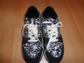 Дамски черно-бели маратонки Lacoste Live! с оригинален принт, размер 40 ЕU 40, UK7  Нови, снимка 7