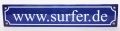1990те Немска рекламна емайлирана табела "СЪРФИСТ", снимка 2