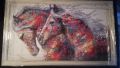 " Шарени коне " диамантен гоблен , снимка 1 - Гоблени - 45681980
