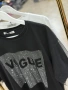  🎀Дамска Тениска VOGUE в Бяло и Черно, снимка 3