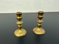 Чифт бронзови миниатюрни свещници. №7695, снимка 2