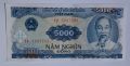 5000 донга Виетнам 5000 донг Виетнам 1991 Азиатска банкнота с Хо Ши Мин, снимка 2