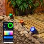 ValueLights Smart Outdoor Ground Spike Light, IP65, App Control, Работи с Alexa и Google - 3 броя, снимка 2