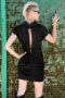 negative wear черна ленена рокля , снимка 1 - Рокли - 45811561