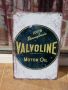Метална табела кола Valvoline моторно масло реклама смяна, снимка 1
