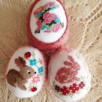 Яйца с бродерии, шевици, Великден, снимка 8 - Декорация за дома - 45088338