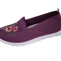 Леки и удобни дамски текстилни мокасини (001) - 3 цвята, снимка 4 - Дамски ежедневни обувки - 45318525