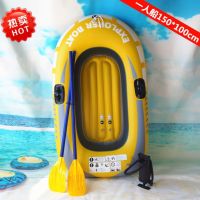 Едноместна надуваема каучукова лодка с PVC защита, помпа и гребла , снимка 2 - Водни спортове - 45456719