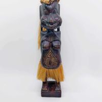 Стара ръчно резбована африканска фигура, снимка 4 - Колекции - 45045603