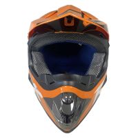 Кросова каска, S/M, оранжева, Шлем за кросов мотор, снимка 4 - Аксесоари и консумативи - 46173448