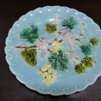 Стара чиния за стена майолика , снимка 1 - Антикварни и старинни предмети - 45919164
