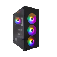 1stPlayer Кутия Case ATX - Fire Dancing V3-B RGB - 4 fans included, снимка 1 - Други - 45011956