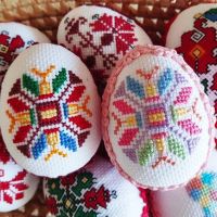Яйца с бродерии, шевици, Великден, снимка 13 - Декорация за дома - 45088338
