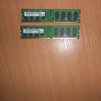 316.Ram DDR2 667 MHz PC2-5300,2GB,Micron. НОВ. Кит 2 Броя, снимка 1 - RAM памет - 45695107