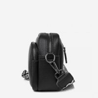 Малка дамска чанта от естествена кожа Black 1225, снимка 6 - Чанти - 45352715