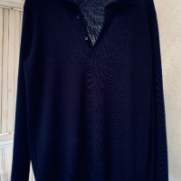 UNI QLO тънък нежен меринос мъжка блуза, снимка 6 - Блузи - 44979114