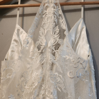 Булчинска, сватбена рокля XS-S, снимка 4 - Сватбени рокли - 45040346