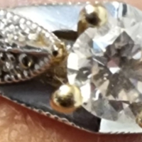  пръстен от бяло злато с диаманти, снимка 2 - Пръстени - 45060327