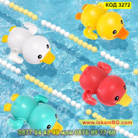 Плуващо пате играчка за баня без батерии - КОД 3272, снимка 6 - Други - 44955397