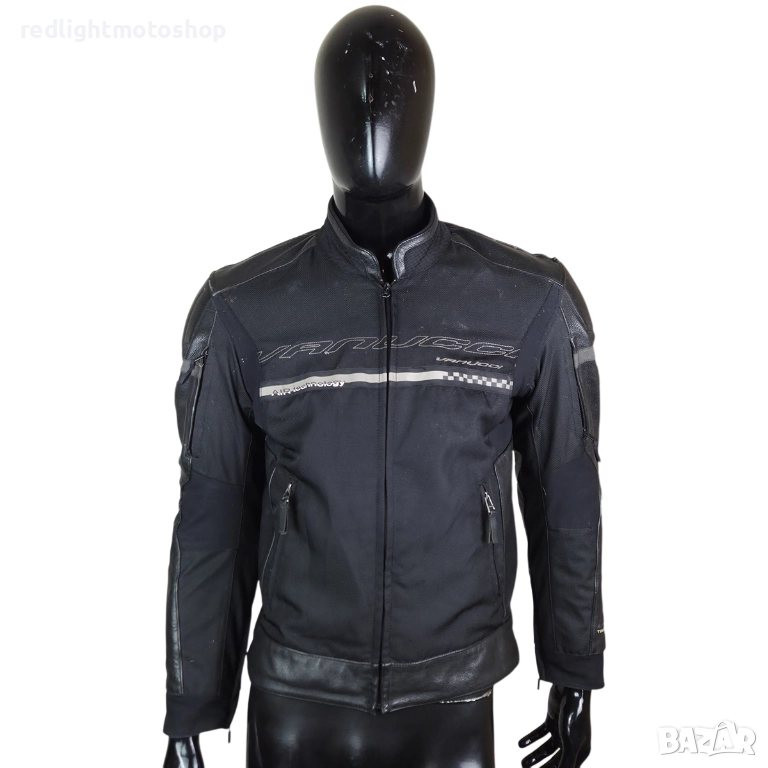 📌 5481 | Vanucci Мъжко лятно мото яке от текстил и естествена кожа – размер 50 – 150 лв, снимка 1