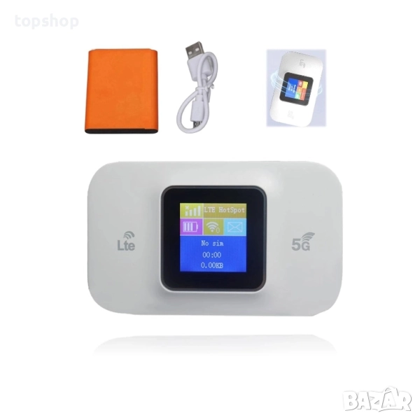 Нов джобен 4G WiFi рутер E5783 Евро версия  300 Mbit/s Plug and Play Стандартна SIM карта Джобен ..., снимка 1