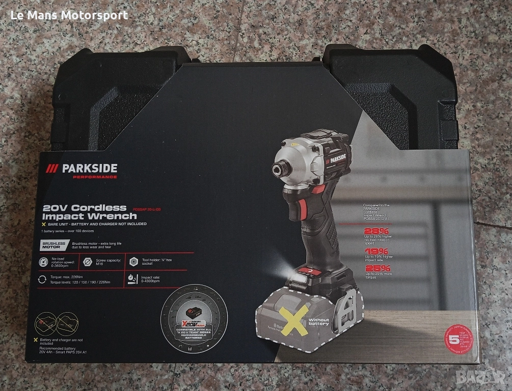 Parkside Performance Ударен гайковерт 20v, снимка 1