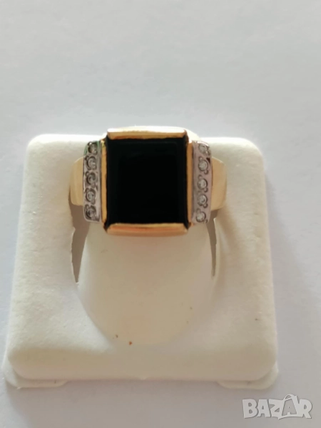 златен пръстен 42903-2, снимка 1