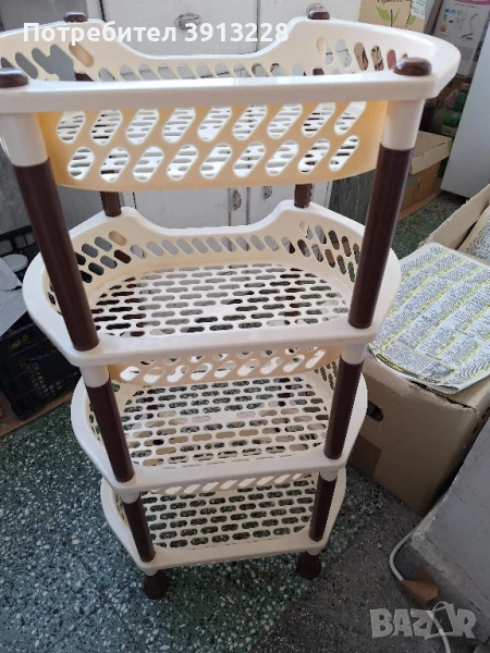 Стилаж 4 нива, пластмаса. , снимка 1