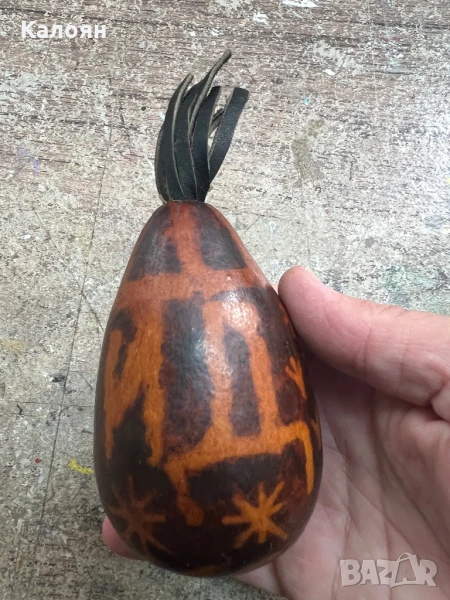 Ръчно рисувана тиква от Перу или Боливия, снимка 1