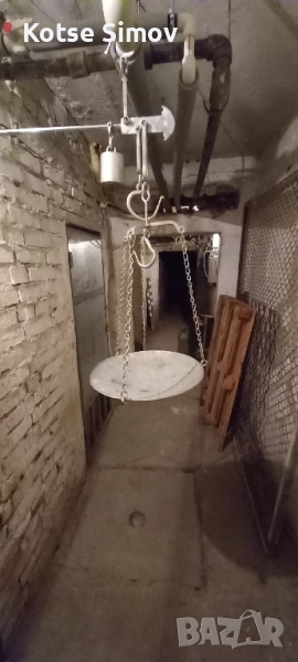 Стар кантар с топуз и паланза., снимка 1