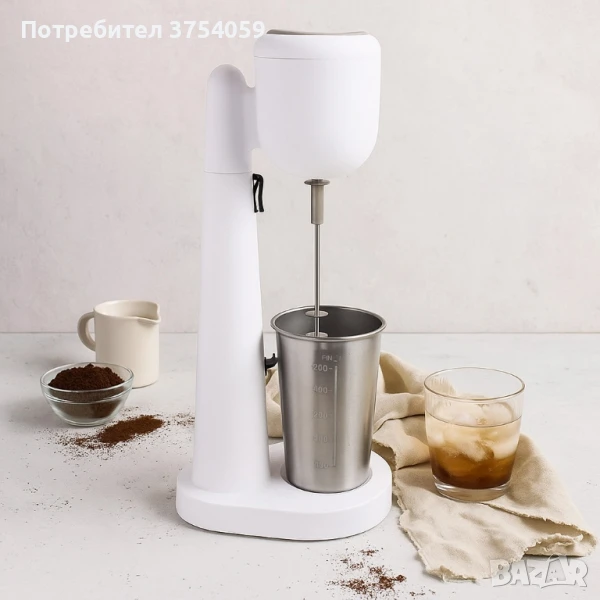 Стоящ фрапе миксер Muhler FMX-277S, 100W, Метална чаша, снимка 1