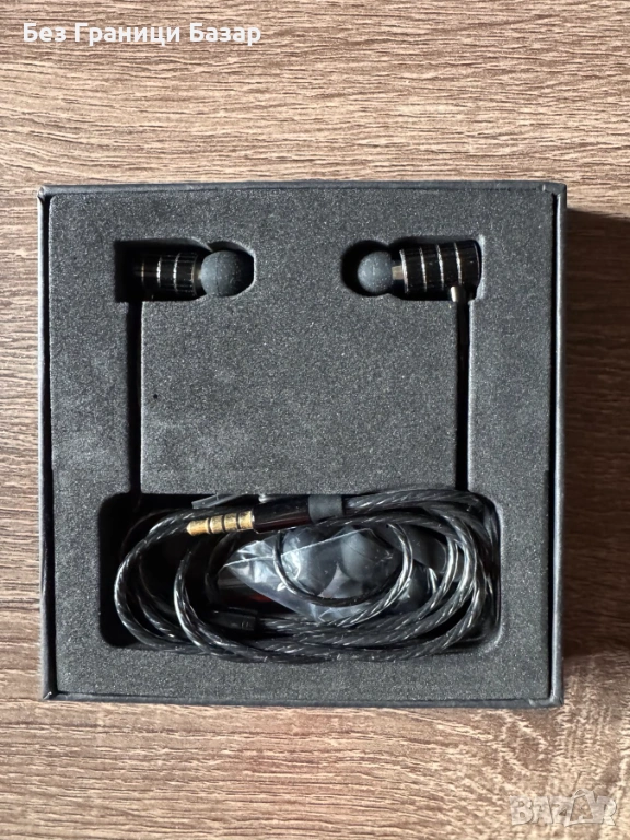 Стерео жични слушалки с микрофон и контрол на звука, in-ear дизайн, 3.5 мм жак, за телефон, таблет , снимка 1