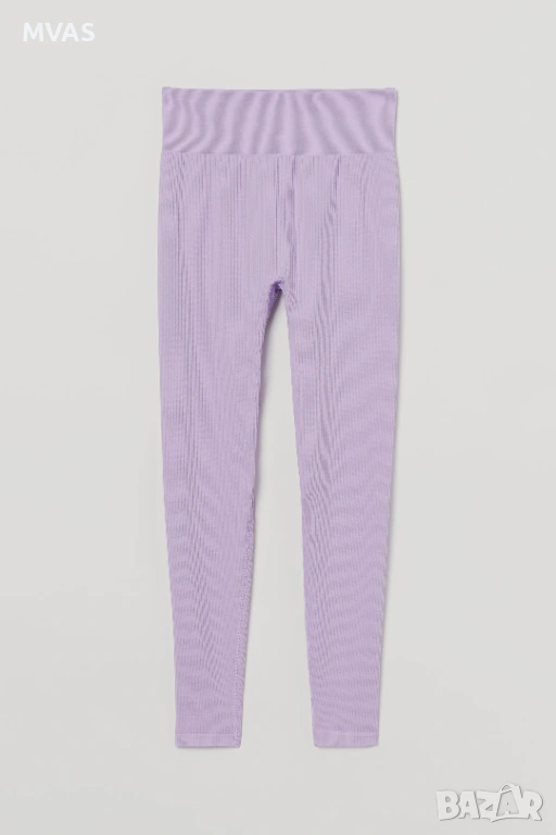 Нов H&M дамски рипсен клин светло лавандулов S размер, снимка 1