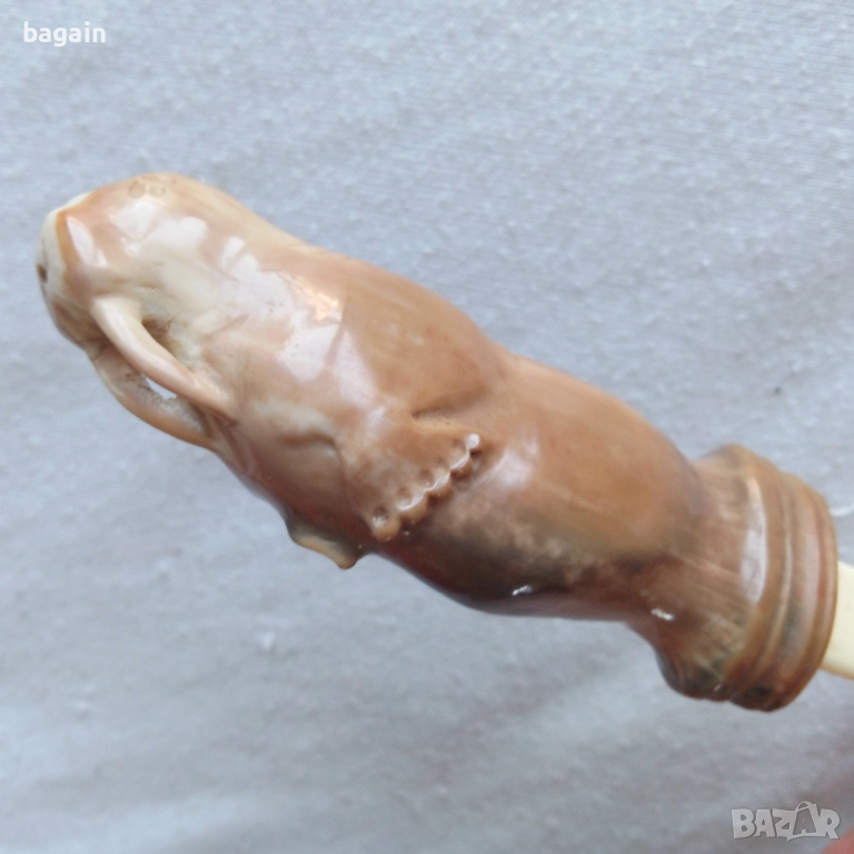 Руска империя. Нож. Моржов зъб., снимка 1