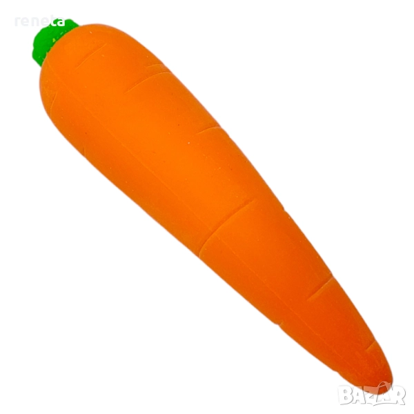 Скуиши морков, Антистрес, Силиконово, 15 см, снимка 1