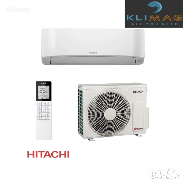 Инверторният климатик Hitachi RAK-DJ25PHAERAC-DJ25PHAE airHome 400 WiFi, 9000 BTU, снимка 1